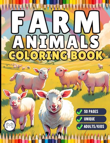 50 Pages Cute Farm Animals Coloring Book Gift for Adults Kids Men Women Boys Girls Teens Children Country Farm Animals Cow Sheep Coloring Sheets for ... Farm Coloring Activity Book for Kids Ages 50 Pages Cute Farm Animals Coloring Book Gift for Adults Kids Men Women Boys Girls Teens Children Country Farm Animals Cow Sheep Coloring Sheets for ... Farm Coloring Activity Book for Kids Ages von Independently published