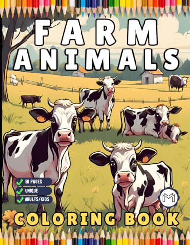 50 Pages Cute Farm Animals Coloring Book Gift for Adults Kids Men Women Boys Girls Teens Children Country Farm Animals Cow Sheep Coloring Sheets for ... Farm Coloring Activity Book for Kids Ages 50 Pages Cute Farm Animals Coloring Book Gift for Adults Kids Men Women Boys Girls Teens Children Country Farm Animals Cow Sheep Coloring Sheets for ... Farm Coloring Activity Book for Kids Ages von Independently published