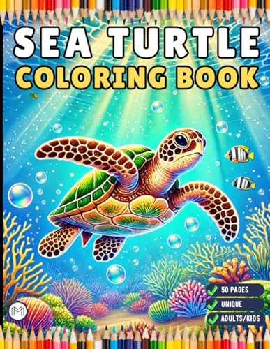 50 Pages Cute Sea Turtle Coloring Book Gift for Adults Kids Men Women Boys Girls Teens Youth Stress Relief Bold and Easy Sea Turtle Coloring Sheets ... Lover Coloring Activity Book for Children 50 Pages Cute Sea Turtle Coloring Book Gift for Adults Kids Men Women Boys Girls Teens Youth Stress Relief Bold and Easy Sea Turtle Coloring Sheets ... Lover Coloring Activity Book for Children von Independently published