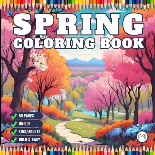50 Pages Cute Spring Coloring Book Gift for Adults Men Women Kids Young Boys Girls Teens Youth Stress Relief Relaxation Coloring Pages Bold and Easy ... Activity Book Spring Scenes Coloring Book 50 Pages Cute Spring Coloring Book Gift for Adults Men Women Kids Young Boys Girls Teens Youth Stress Relief Relaxation Coloring Pages Bold and Easy ... Activity Book Spring Scenes Coloring Book von Independently published