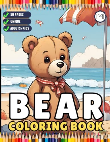 50 Pages Cute Teddy Bear Coloring Book Gift for Adults Kids Men Women Boys Girls Teens Bold and Easy Cool Bear Animal Coloring Book Funny Teddy Bear ... Relief Relaxation Teddy Bear Coloring Sheets 50 Pages Cute Teddy Bear Coloring Book Gift for Adults Kids Men Women Boys Girls Teens Bold and Easy Cool Bear Animal Coloring Book Funny Teddy Bear ... Relief Relaxation Teddy Bear Coloring Sheets von Independently published