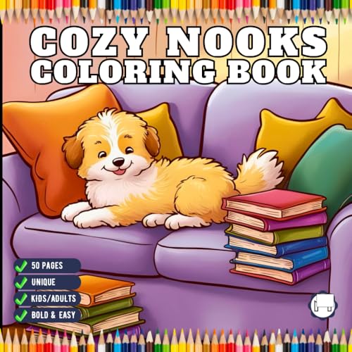 50 Pages Cute and Cozy Nooks Coloring Book Gift for Adults Men Women Kids Young Boys Girls Teens Youth Aesthetic Nooks Coloring Book Cozy Nook ... Easy Stress Relief Soothing Coloring Pages 50 Pages Cute and Cozy Nooks Coloring Book Gift for Adults Men Women Kids Young Boys Girls Teens Youth Aesthetic Nooks Coloring Book Cozy Nook ... Easy Stress Relief Soothing Coloring Pages von Independently published