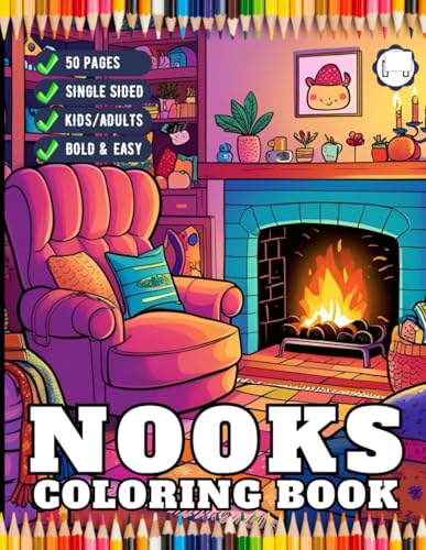 50 Pages Cute and Cozy Nooks Coloring Book Gift for Adults Men Women Kids Young Boys Girls Teens Youth Cozy Nook Furnitures and Reading Room Corner ... Coloring Pages Aesthetic Nooks Coloring Book 50 Pages Cute and Cozy Nooks Coloring Book Gift for Adults Men Women Kids Young Boys Girls Teens Youth Cozy Nook Furnitures and Reading Room Corner ... Coloring Pages Aesthetic Nooks Coloring Book von Independently published
