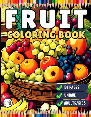 50 Pages Fruit Vegetable Coloring Book for Adults Kids Men Women Kids Boys Girls Teens Cute Fruit Veggie Plant Food Coloring Sheets Kawaii Fruit ... Lover Coloring Activity Book for Children 50 Pages Fruit Vegetable Coloring Book for Adults Kids Men Women Kids Boys Girls Teens Cute Fruit Veggie Plant Food Coloring Sheets Kawaii Fruit ... Lover Coloring Activity Book for Children von Independently published