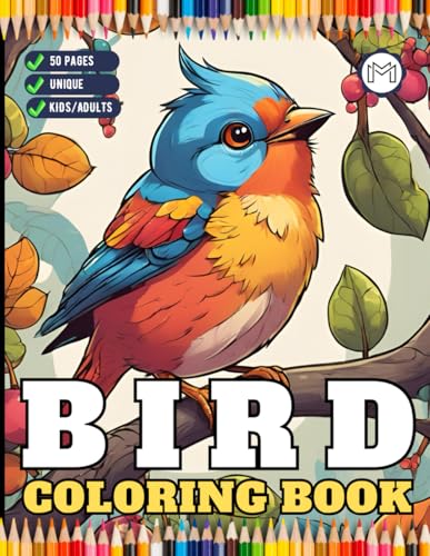 50 Pages Funny Bird Coloring Book Gift for Adults Kids Men Women Boys Girls Teens Children Seniors Cute Exotic Tropical Bird Easy Coloring Book for ... Coloring Sheets Stress Relief Relaxation 50 Pages Funny Bird Coloring Book Gift for Adults Kids Men Women Boys Girls Teens Children Seniors Cute Exotic Tropical Bird Easy Coloring Book for ... Coloring Sheets Stress Relief Relaxation von Independently published
