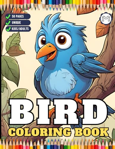 50 Pages Funny Bird Coloring Book Gift for Adults Kids Men Women Boys Girls Teens Children Seniors Cute Exotic Tropical Bird Easy Coloring Book for ... Coloring Sheets Stress Relief Relaxation 50 Pages Funny Bird Coloring Book Gift for Adults Kids Men Women Boys Girls Teens Children Seniors Cute Exotic Tropical Bird Easy Coloring Book for ... Coloring Sheets Stress Relief Relaxation von Independently published