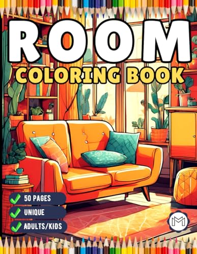 50 Pages Interior Design Cute Cozy Room Coloring Book Birthday Gift for Adults Kids Men Women Boys Girls Teens Stress Relief Relaxation House Home ... Sheets Isometric Room Coloring Activity Book 50 Pages Interior Design Cute Cozy Room Coloring Book Birthday Gift for Adults Kids Men Women Boys Girls Teens Stress Relief Relaxation House Home ... Sheets Isometric Room Coloring Activity Book von Independently published
