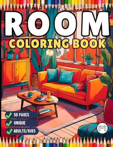 50 Pages Interior Design Cute Cozy Room Coloring Book Birthday Gift for Adults Kids Men Women Boys Girls Teens Stress Relief Relaxation Room Coloring ... Room Coloring Book for Students Children 50 Pages Interior Design Cute Cozy Room Coloring Book Birthday Gift for Adults Kids Men Women Boys Girls Teens Stress Relief Relaxation Room Coloring ... Room Coloring Book for Students Children von Independently published