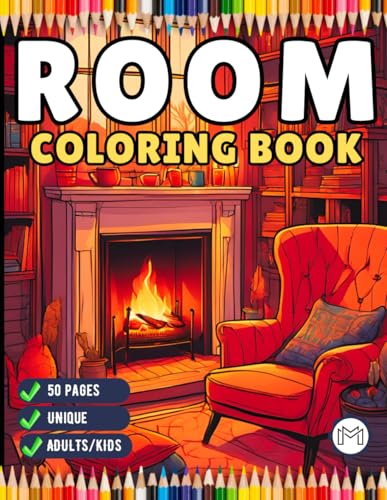 50 Pages Interior Design Cute Cozy Room Coloring Book Birthday Gift for Adults Kids Men Women Boys Girls Teens Stress Relief Relaxation Room Coloring ... Room Coloring Book for Students Children 50 Pages Interior Design Cute Cozy Room Coloring Book Birthday Gift for Adults Kids Men Women Boys Girls Teens Stress Relief Relaxation Room Coloring ... Room Coloring Book for Students Children von Independently published