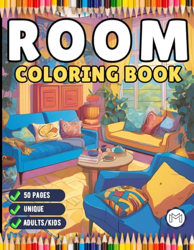 50 Pages Interior Design Cute Cozy Room Coloring Book Birthday Gift for Adults Kids Men Women Boys Girls Teens Stress Relief Relaxation Room Coloring ... Room Coloring Book for Students Children 50 Pages Interior Design Cute Cozy Room Coloring Book Birthday Gift for Adults Kids Men Women Boys Girls Teens Stress Relief Relaxation Room Coloring ... Room Coloring Book for Students Children von Independently published
