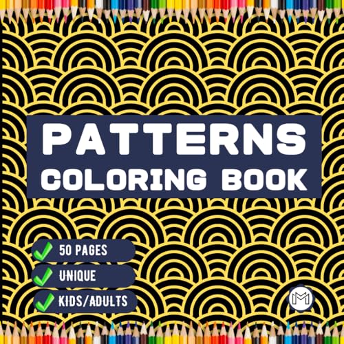 50 Pages Patterns Coloring Book Gift for Adults Men Women Kids Boys Girls Teens Youth Mindful Simple Pattern Shapes Coloring Activity Book for Stress ... Comfy Patterns Bold and Easy Coloring 50 Pages Patterns Coloring Book Gift for Adults Men Women Kids Boys Girls Teens Youth Mindful Simple Pattern Shapes Coloring Activity Book for Stress ... Comfy Patterns Bold and Easy Coloring von Independently published
