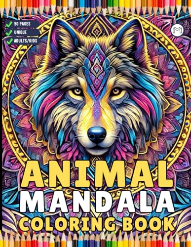 Bold and Easy Animal Mandala Coloring Book Gift for Adults Kids Men Women Boys Girls Teens Youth 50 Pages Animal Mandala Coloring Activity Book for ... Sheets Book for Birthday Holiday Present Bold and Easy Animal Mandala Coloring Book Gift for Adults Kids Men Women Boys Girls Teens Youth 50 Pages Animal Mandala Coloring Activity Book for ... Sheets Book for Birthday Holiday Present von Independently published