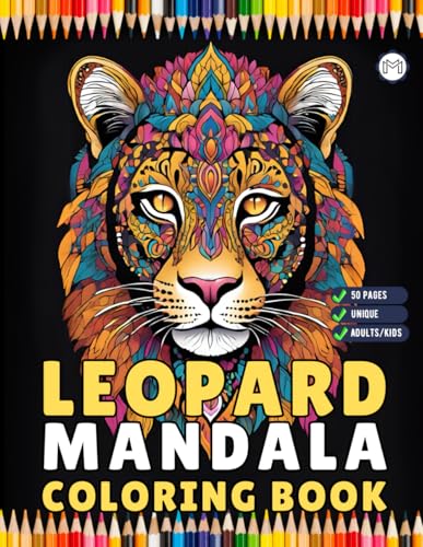 Bold and Easy Leopard Animal Mandala Coloring Book Gift for Adults Kids Men Women Boys Girls Teens Youth 50 Pages Leopard Animal Mandala Coloring ... Sheets Book for Birthday Holiday Present Bold and Easy Leopard Animal Mandala Coloring Book Gift for Adults Kids Men Women Boys Girls Teens Youth 50 Pages Leopard Animal Mandala Coloring ... Sheets Book for Birthday Holiday Present von Independently published