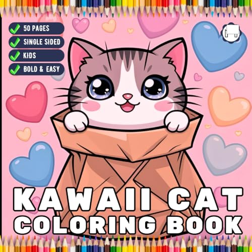 Cute Kawaii Cat Coloring Book Gift for Kids Boys Girls Teens Youth 50 Pages Single Sided Kawaii Kitten Coloring Sheets for Children Cat Kitten Kitty ... Book Stress Relief Relaxation Coloring Book Cute Kawaii Cat Coloring Book Gift for Kids Boys Girls Teens Youth 50 Pages Single Sided Kawaii Kitten Coloring Sheets for Children Cat Kitten Kitty ... Book Stress Relief Relaxation Coloring Book von Independently published