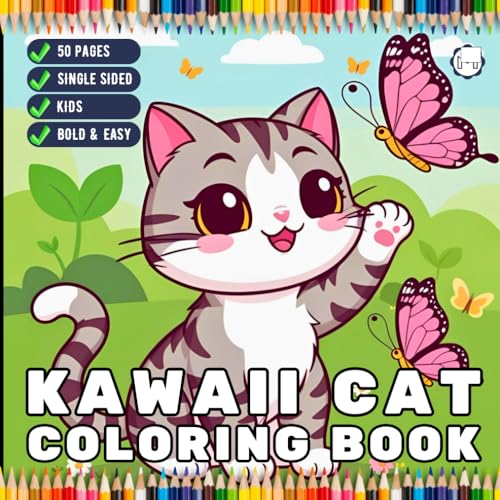 Cute Kawaii Cat Coloring Book for Kids Boys Girls Teens Youth 50 Pages Single Sided Kawaii Kitten Coloring Sheets for Children Cat Kitten Kitty Lover ... Book Stress Relief Relaxation Coloring Book Cute Kawaii Cat Coloring Book for Kids Boys Girls Teens Youth 50 Pages Single Sided Kawaii Kitten Coloring Sheets for Children Cat Kitten Kitty Lover ... Book Stress Relief Relaxation Coloring Book von Independently published