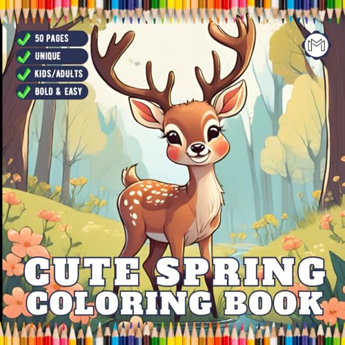Cute Spring Coloring Book Gift for Adults Men Women Kids Young Boys Girls Teens Youth Bold and Easy Spring Coloring Sheets for Children Stress Relief ... Activity Book Spring Scenes Coloring Book Cute Spring Coloring Book Gift for Adults Men Women Kids Young Boys Girls Teens Youth Bold and Easy Spring Coloring Sheets for Children Stress Relief ... Activity Book Spring Scenes Coloring Book von Independently published
