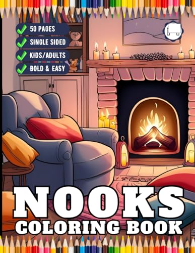 Cute and Cozy Nooks Coloring Book Gift for Adults Men Women Kids Young Boys Girls Teens Youth 50 Pages Cozy Nook Furnitures and Reading Room Corner ... Coloring Pages Aesthetic Nooks Coloring Book Cute and Cozy Nooks Coloring Book Gift for Adults Men Women Kids Young Boys Girls Teens Youth 50 Pages Cozy Nook Furnitures and Reading Room Corner ... Coloring Pages Aesthetic Nooks Coloring Book von Independently published