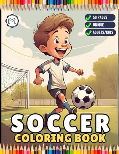 Easy and Bold Soccer Coloring Book 50 Pages Soccer Football Player Coloring Book Holiday Birthday Gift for Adults Kids Men Boys Teens Youth Soccer Fan ... Ball Field Player Coloring Book Present Easy and Bold Soccer Coloring Book 50 Pages Soccer Football Player Coloring Book Holiday Birthday Gift for Adults Kids Men Boys Teens Youth Soccer Fan ... Ball Field Player Coloring Book Present von Independently published