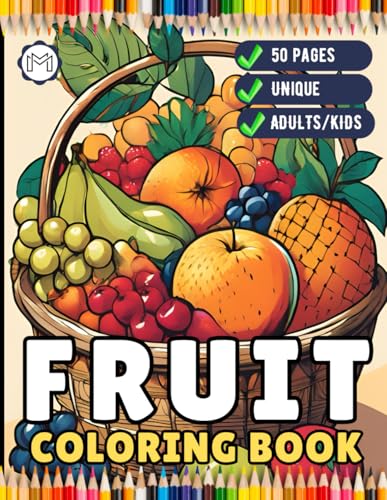 Fruit Vegetable Coloring Book for Adults Kids Men Women Kids Boys Girls Teens 50 Pages Cute Fruit Veggie Plant Food Coloring Sheets Kawaii Fruit ... Lover Coloring Activity Book for Children Fruit Vegetable Coloring Book for Adults Kids Men Women Kids Boys Girls Teens 50 Pages Cute Fruit Veggie Plant Food Coloring Sheets Kawaii Fruit ... Lover Coloring Activity Book for Children von Independently published