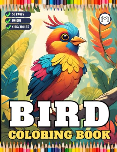 Funny Bird Coloring Book Gift for Adults Kids Men Women Boys Girls Teens Children Seniors 50 Pages Bird Animal Nature Lover Pet Owner Coloring Sheets ... Book for Bird Watcher Birthday Present Funny Bird Coloring Book Gift for Adults Kids Men Women Boys Girls Teens Children Seniors 50 Pages Bird Animal Nature Lover Pet Owner Coloring Sheets ... Book for Bird Watcher Birthday Present von Independently published