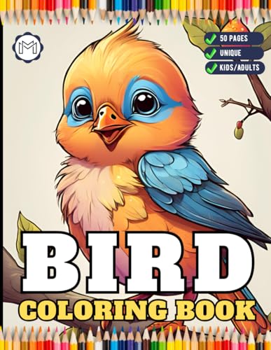 Funny Bird Coloring Book Gift for Adults Kids Men Women Boys Girls Teens Children Seniors 50 Pages Bird Animal Nature Lover Pet Owner Coloring Sheets ... Book for Bird Watcher Birthday Present Funny Bird Coloring Book Gift for Adults Kids Men Women Boys Girls Teens Children Seniors 50 Pages Bird Animal Nature Lover Pet Owner Coloring Sheets ... Book for Bird Watcher Birthday Present von Independently published