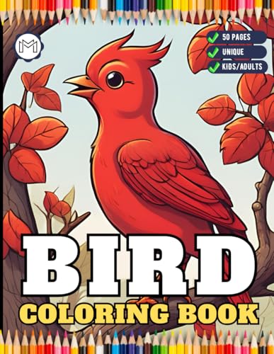 Funny Bird Coloring Book Gift for Adults Kids Men Women Boys Girls Teens Children Seniors 50 Pages Bird Animal Nature Lover Pet Owner Coloring Sheets ... Book for Bird Watcher Birthday Present Funny Bird Coloring Book Gift for Adults Kids Men Women Boys Girls Teens Children Seniors 50 Pages Bird Animal Nature Lover Pet Owner Coloring Sheets ... Book for Bird Watcher Birthday Present von Independently published