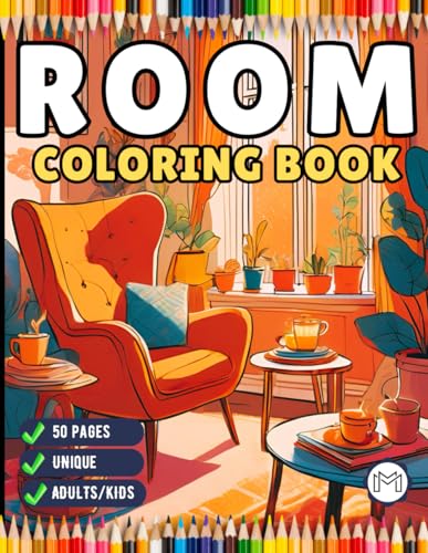 Interior Design Cute Cozy Room Coloring Book Birthday Gift for Adults Kids Men Women Boys Girls Teens 50 Pages Stress Relief Relaxation Room Coloring ... Room Coloring Book for Students Children Interior Design Cute Cozy Room Coloring Book Birthday Gift for Adults Kids Men Women Boys Girls Teens 50 Pages Stress Relief Relaxation Room Coloring ... Room Coloring Book for Students Children von Independently published