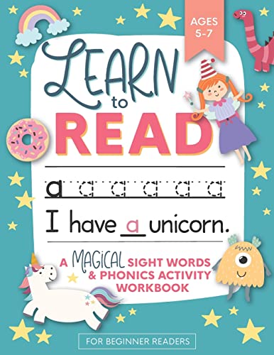 Learn to Read: A Magical Sight Words and Phonics Activity Workbook for Beginning Readers Ages 5-7: Reading Made Easy | Preschool, Kindergarten and 1st Grade von Modern Kid Press