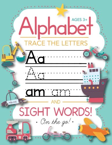 Trace Letters Of The Alphabet and Sight Words (On The Go): Preschool Practice Handwriting Workbook: Pre K, Kindergarten and Kids Ages 3-5 Reading And Writing von Modern Kid Press