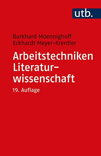Arbeitstechniken Literaturwissenschaft von UTB GmbH