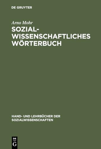 Sozialwissenschaftliches Wörterbuch: Englisch–Deutsch, Deutsch–Englisch (Hand- und Lehrbücher der Sozialwissenschaften) von De Gruyter Oldenbourg