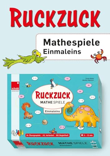 Ruckzuck Mathespiele: Einmaleins (Mathematik Spiel- und Übungsmaterial) von SCHUBI Lernmedien
