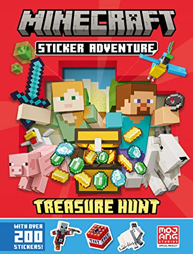Minecraft Sticker Adventure: Treasure Hunt: A brand-new official sticker book containing hours of fun for kids
