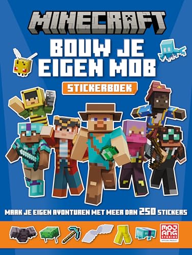 Minecraft stickerboek - Bouw je eigen mob: Maak je eigen avonturen met meer dan 250 stickers von Pelckmans