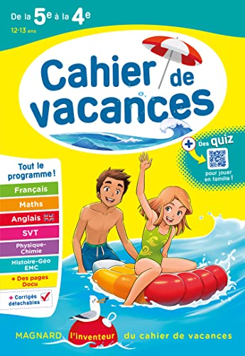 Cahier de vacances 2025, de la 5e vers la 4e: Magnard, l'inventeur des cahiers de vacances Cahier de vacances 2025, de la 5e vers la 4e: Magnard, l'inventeur des cahiers de vacances