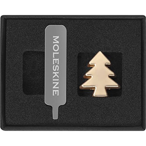 Moleskine Pin, Christmas Tree, Gold