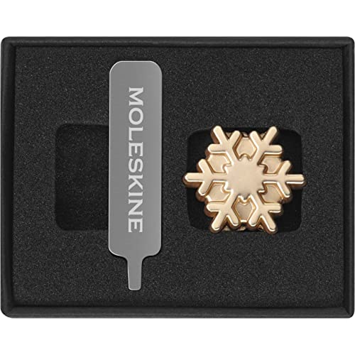 Moleskine Pin, Snowflake, Gold
