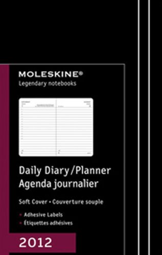 Tageskalender 2012, 9x14 cm, weicher Einband, schwarz (Moleskine Legendary Notebooks (Calendars)) von Moleskine