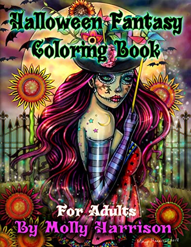 Halloween Fantasy Coloring Book For Adults: Featuring 26 Halloween Illustrations, Witches, Vampires, Autumn Fairies, and More! von Independently Published