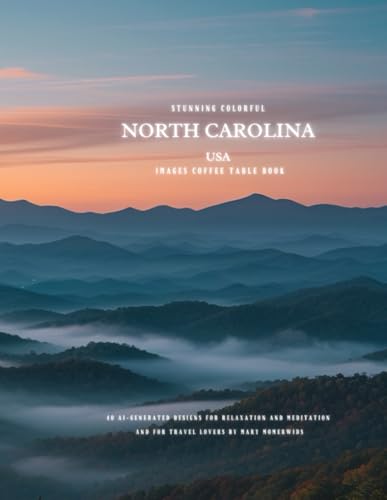 Stunning Colorful North Carolina USA Images Coffee Table Book: 40 AI-Generated Designs for Relaxation and Meditation and for Travel Lovers von Independently published