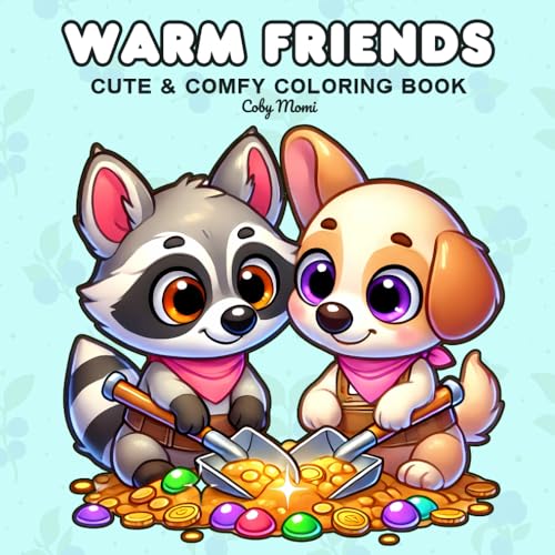 Warm Friends: Coloring Book Bold and Easy for Adults, and Teens, Simple and Big Designs for Relaxation and Activities, Featuring Heartwarming Friendship Themes With Fun Activities. (Cute and Cozy) von Independently published