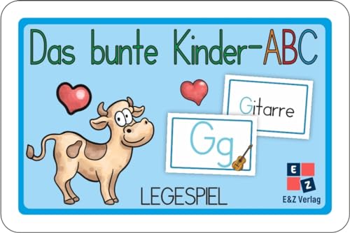 Das bunte Kinder-ABC Legespiel: 52 Spielkarten mit dem Alphabet und Wortkarten in Druckschrift + Poster DINA4 Das bunte Kinder-ABC Legespiel: 52 Spielkarten mit dem Alphabet und Wortkarten in Druckschrift + Poster DINA4 von E & Z Verlag GmbH
