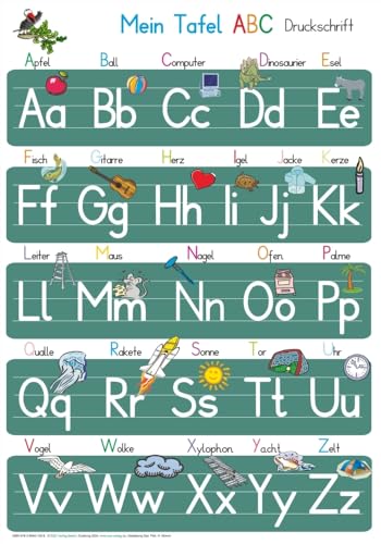 Mein Tafel ABC + Meine Zahlen-Tafel von 1-20 Druckschrift: 2 x Lernposter 70 x 100 cm, abwaschbar Mein Tafel ABC + Meine Zahlen-Tafel von 1-20 Druckschrift: 2 x Lernposter 70 x 100 cm, abwaschbar von E & Z Verlag GmbH