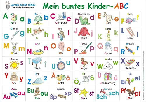 Mein buntes Kinder-ABC: Lernposter 70 x 100 cm, abwaschbar durch UV-Lack-Beschichtung: Poster 100 x 70 cm Mein buntes Kinder-ABC: Lernposter 70 x 100 cm, abwaschbar durch UV-Lack-Beschichtung: Poster 100 x 70 cm