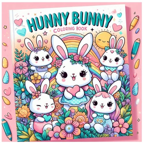HUNNY BUNNY: Beautiful drawing coloring book