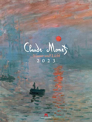 Claude Monet Kalender 2023, Wandkalender im Hochformat (50x66 cm) - Kunstkalender (Impressionismus)