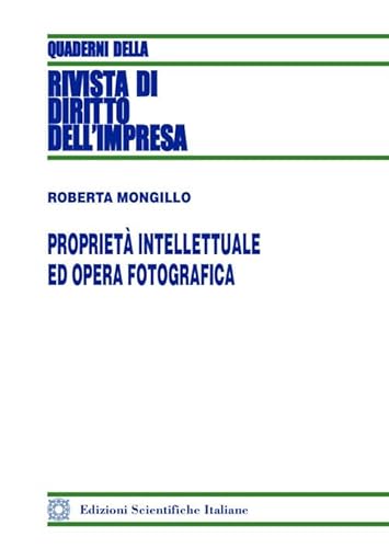 Proprietà intellettuale ed opera fotografica (Quaderni della Rivista di diritto dell'impresa) von Edizioni Scientifiche Italiane