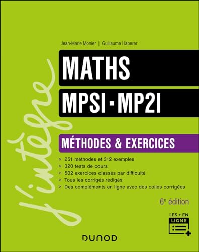 Maths MPSI-MP2I - Méthodes et Exercices - 6e éd. von DUNOD