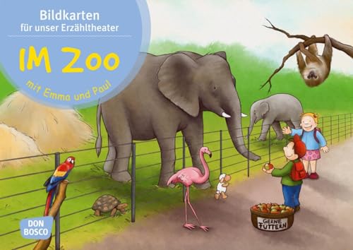 Im Zoo mit Emma und Paul. Kamishibai Bildkartenset.: Entdecken - Erzählen - Begreifen: Emma-und-Paul-Geschichten (Emma-und-Paul-Geschichten für unser Erzähltheater) von Don Bosco