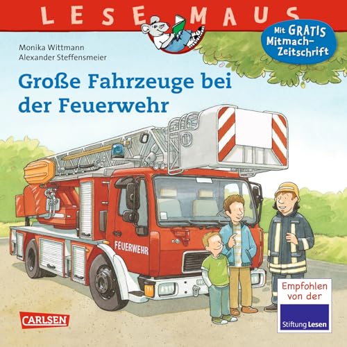 LESEMAUS 122: Große Fahrzeuge bei der Feuerwehr (122)